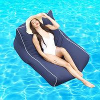 Amalfi Bean Bag Pool Float Navy Blue