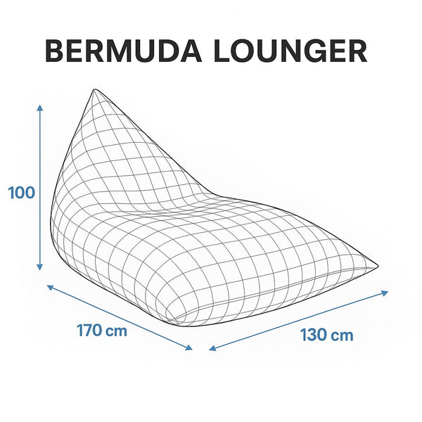 Bermuda - bean bag lounger by Bean Bags R Us