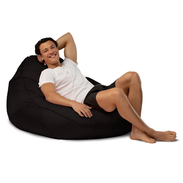 Big Boppa bean bag seat in black - durable outdoor use by Bean Bags R Us