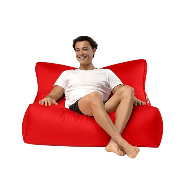 Red Cayman - all-weather outdoor bean bag lounger from Bean Bags R Us