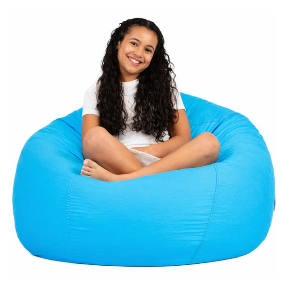 Coco bean bag seat in Aqua - contemporary indoor use by Bean Bags R Us