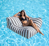 Costa Pool Lounger Charcoal Stripes