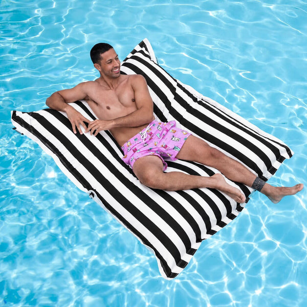 Black Portsea Pool Float - pool bean bag float, resort style quality from Bean Bags R Us