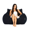 Teddy Fleece Bean Bag Chair Navy