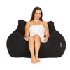 Teddy Fleece Bean Bag Chair Black