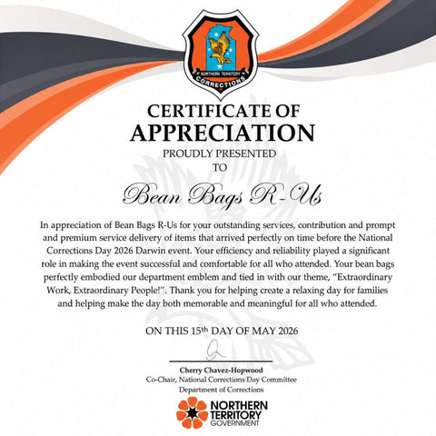Custom Bean Bags for National Corrections Day, Darwin