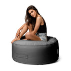Charcoal Brooklyn Ottoman - bean bag ottoman, complementary quality from Bean Bags R Us — thumbnail 4