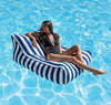 Amalfi Bean Bag Pool Float Navy Stripes