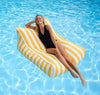 Amalfi Bean Bag Pool Float Yellow Stripes
