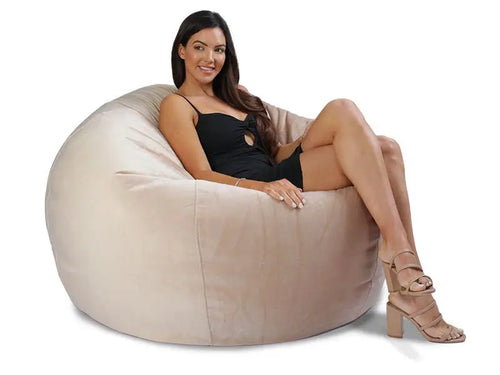 Bella Velvet - stylish indoor bean bag chair by Bean Bags R Us