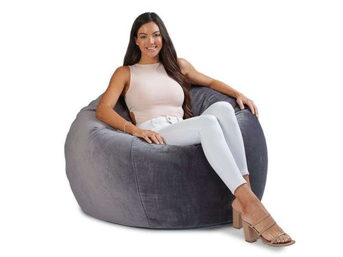 Bella Velvet - contemporary indoor bean bag chair by Bean Bags R Us