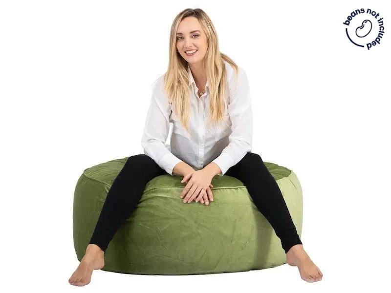 Bella Velvet Ottoman - Bean Bags R Us