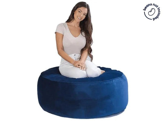 Bella Velvet Ottoman - Bean Bags R Us