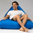 Bermuda bean bag lounge chair in Blue - fade resistant outdoor use by Bean Bags R Us — thumbnail 3