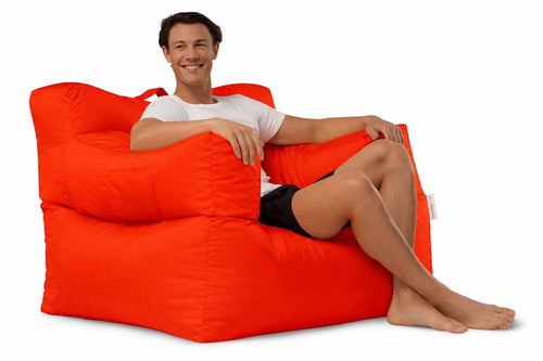 Flame Red Big Bob - outdoor bean bag chair, UV protected quality from Bean Bags R Us