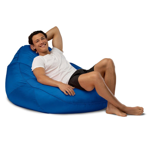 Big Boppa in Blue - weather resistant outdoor bean bag chair by Bean Bags R Us