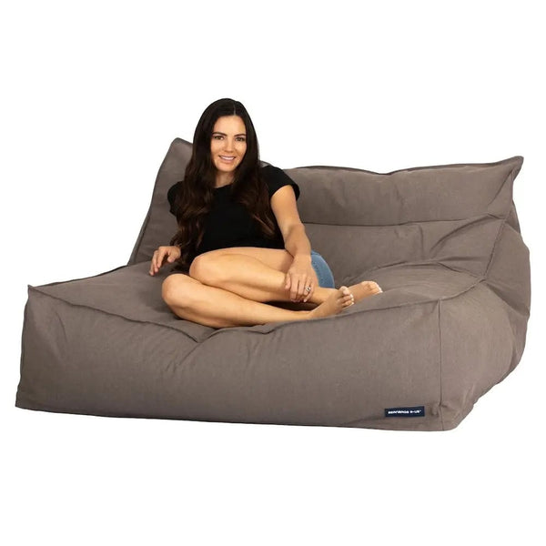 Big Boss Lounger in Charcoal - contemporary indoor bean bag lounger by Bean Bags R Us — image 2