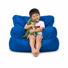 Blue Billy the Kid toddler bean bag armchair with boy hugging a plush dinosaur, Bean Bags R Us — thumbnail 5