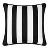 black striped outdoor cushion