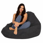 Boston Corduroy in Charcoal - luxury bean bag seat by Bean Bags R Us Australia — thumbnail 7