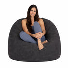 Charcoal Boston Tub Corduroy - designer indoor bean bag chair from Bean Bags R Us — thumbnail 11