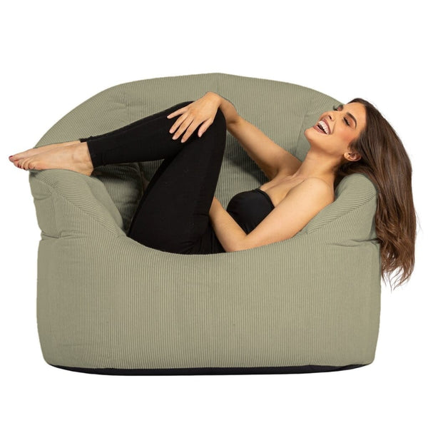 Boston Tub Corduroy Large in Olive - corduroy bean bag chair by Bean Bags R Us — image 14