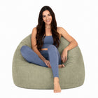 Olive Boston Tub Corduroy - indoor bean bag chair, luxury quality from Bean Bags R Us — thumbnail 14