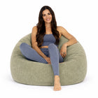 premium Olive Boston Tub Corduroy - indoor bean bag chair by Bean Bags R Us Australia — thumbnail 1