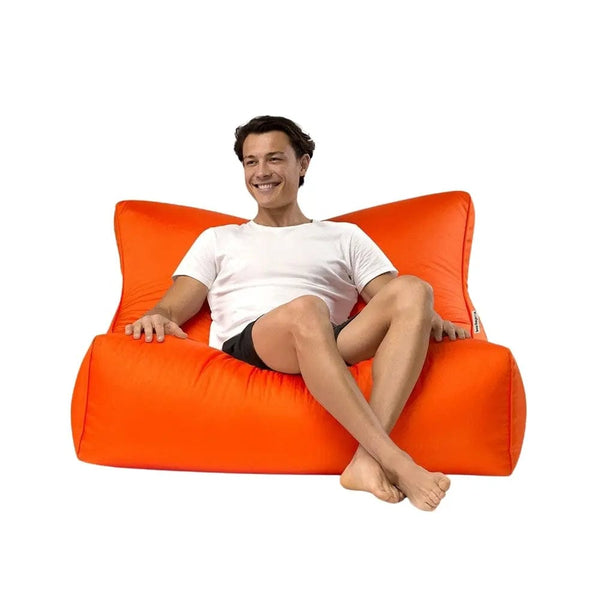 Orange Cayman bean bag lounge chair - weather resistant outdoor use, Bean Bags R Us — image 7