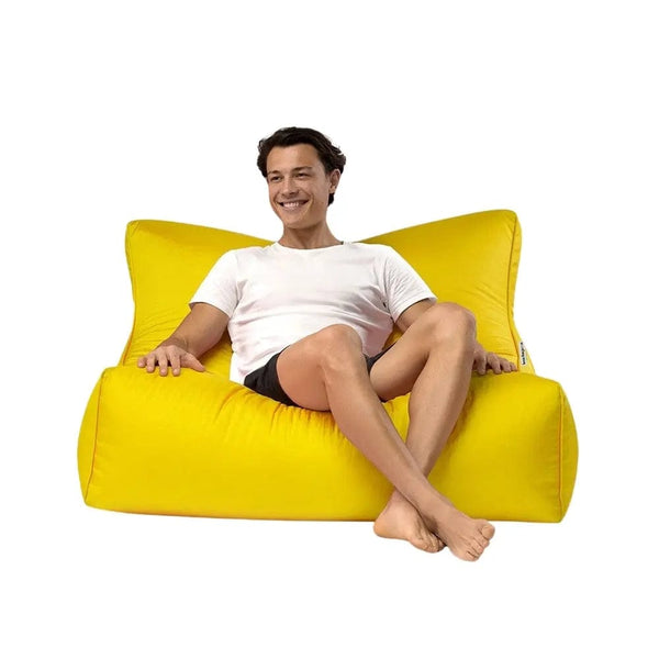 Cayman bean bag lounge chair in Yellow - durable outdoor use by Bean Bags R Us — image 11