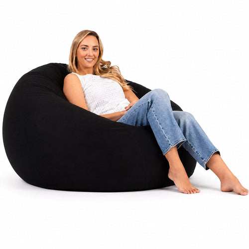 Black Coco - indoor bean bag chair, designer quality from Bean Bags R Us