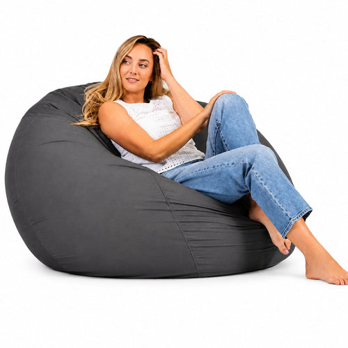 contemporary Charcoal Coco - indoor bean bag chair by Bean Bags R Us Australia