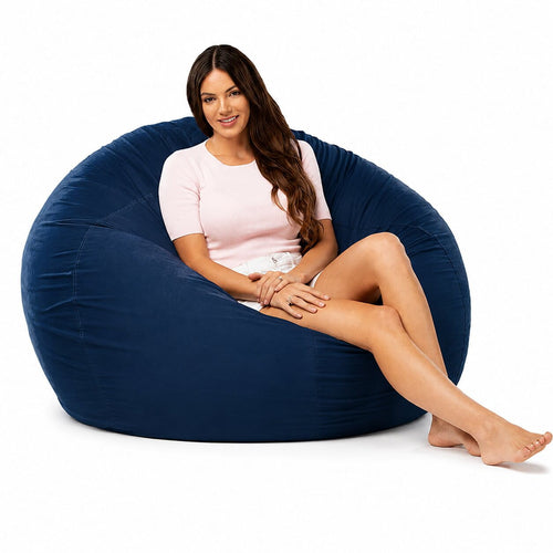 Navy Coco bean bag seat - stylish indoor use, Bean Bags R Us