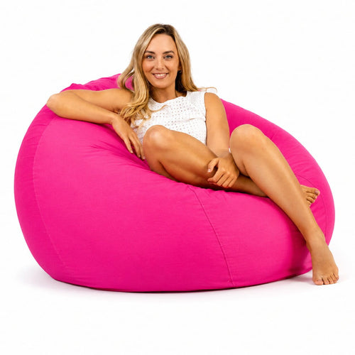 Coco in Pink - modern bean bag seat by Bean Bags R Us Australia