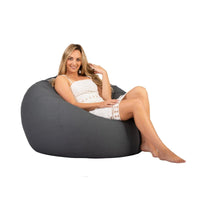Coco Cotton Bean Bags 104cm charcoal
