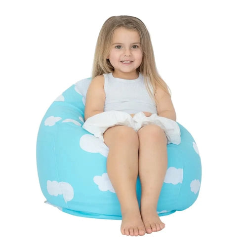 Bean Bags R Us Blue Kids Coco - playroom kids bean bag
