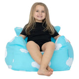 Kids Coco Chair in Blue - kid-friendly children's bean bag chair by Bean Bags R Us Australia