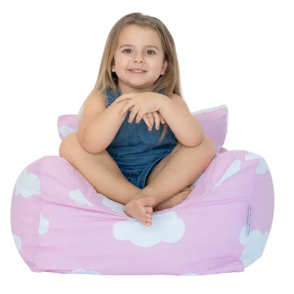 Pink Kids Coco Chair - child-safe kids bean bag from Bean Bags R Us — image 2