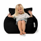 Kids Coco Chair children's bean bag chair in Black - safe kids use by Bean Bags R Us — thumbnail 4