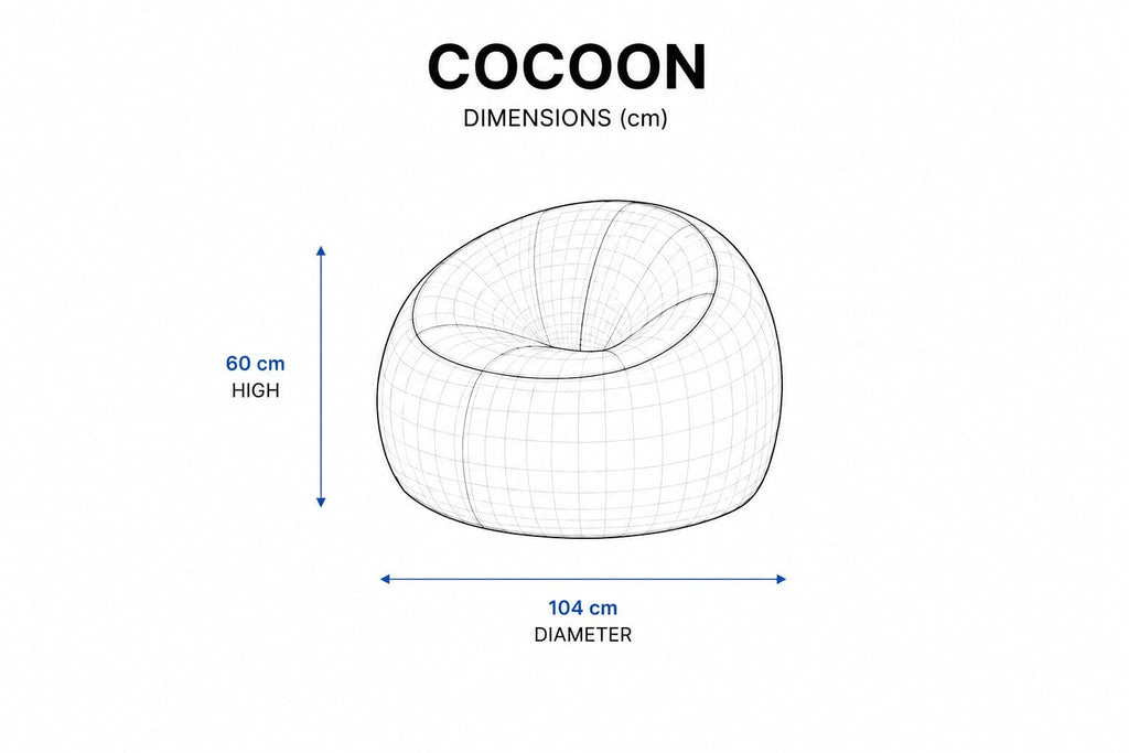 Cocoon dimensions wireframe diagram