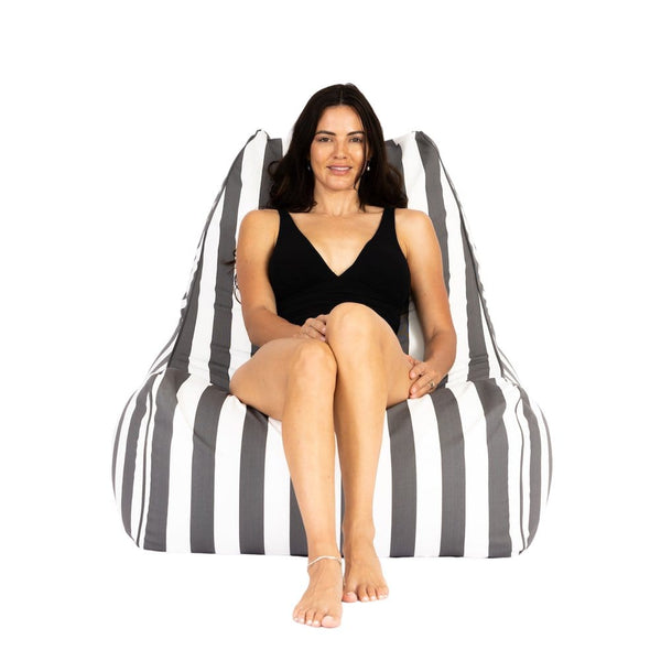 Light Grey Copacabana - outdoor bean bag chair, premium quality from Bean Bags R Us — image 8