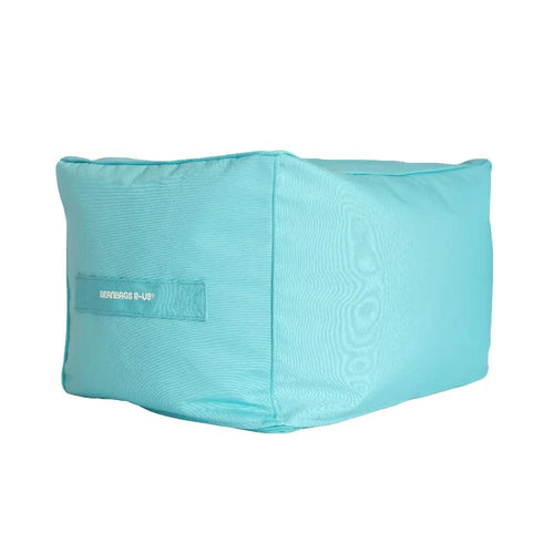 Blue Copacabana Ottoman bean bag footstool - premium everyday use, Bean Bags R Us