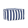 Copacabana Outdoor Ottoman Navy Stripes