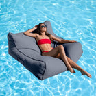 in-pool Costa Pool Lounger in Charcoal - pool bean bag lounger by Bean Bags R Us Australia — thumbnail 4