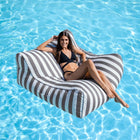 charcoal Stripes Costa Pool Lounger - pool bean bag lounger, quality from Bean Bags R Us — thumbnail 5