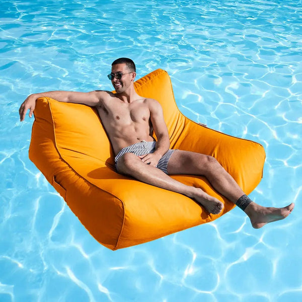 Sun Lounger Bean Bag Pool Float Bean Bag Blue And White Striped