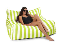 Costa Premium double bean bag lime stripes