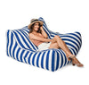 Costa Premium double bean bag blue stripes