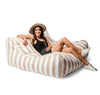 Costa Premium double bean bag taupe stripes