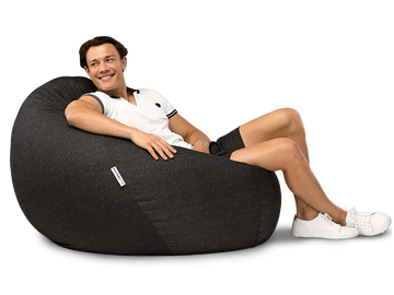 Cuba Denim Bean Bag Charcoal Denim 112CM
